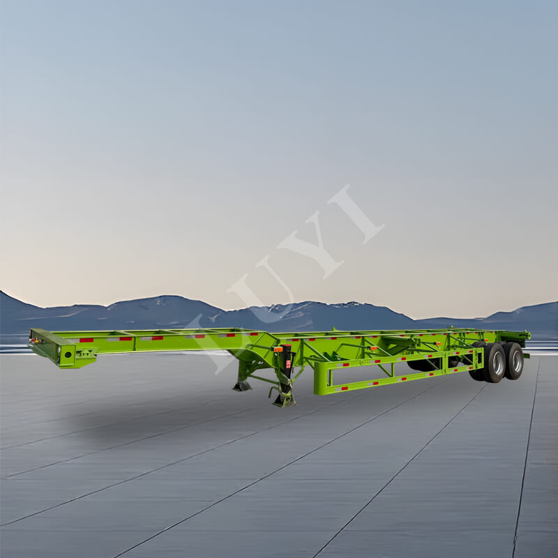 2 حاوية حمل حمولة المحور 20/40 طن نصف مقطورة هيكلية 2 حاوية حمل حمولة المحور 20/40 طن نصف مقطورة هيكلية