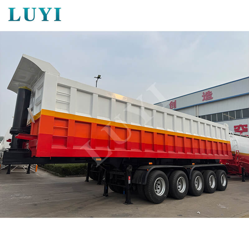 تم تصدير نصف مقطورة قلابة خلفية ذات خمسة محاور Luyi إلى غانا، وتم التعرف على المعدات الثقيلة الاحترافية