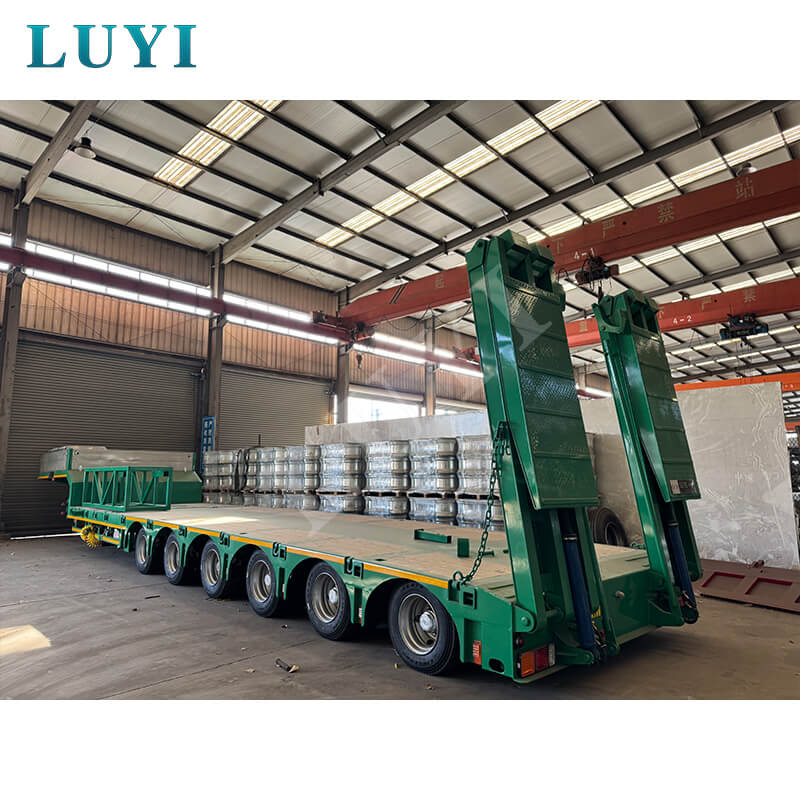 متطلبات التكيف المخصصة: تم شحن نصف مقطورة Luyi ذات 6 محاور منخفضة السرير بنجاح إلى إثيوبيا