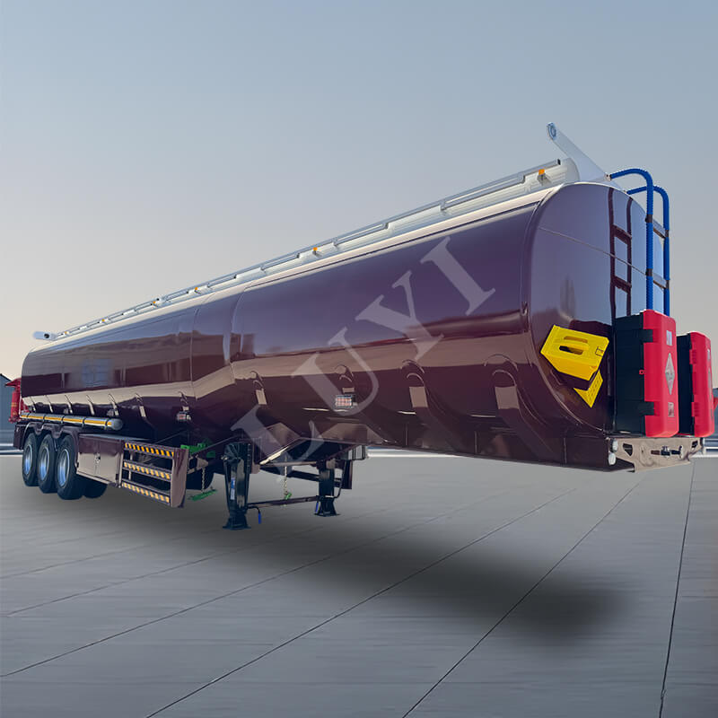 نصف مقطورة خزان زيت من الفولاذ الكربوني 3 محاور 0 مكعب نصف مقطورة خزان زيت من الفولاذ الكربوني 3 محاور 0 مكعب