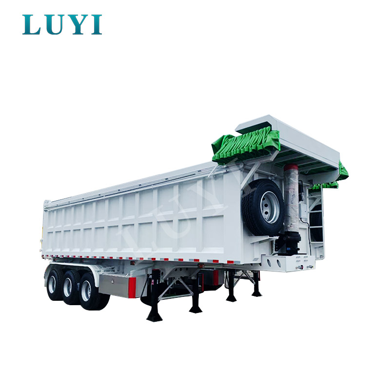 نصف مقطورة قلابة ذات 3 محاور 100 طن