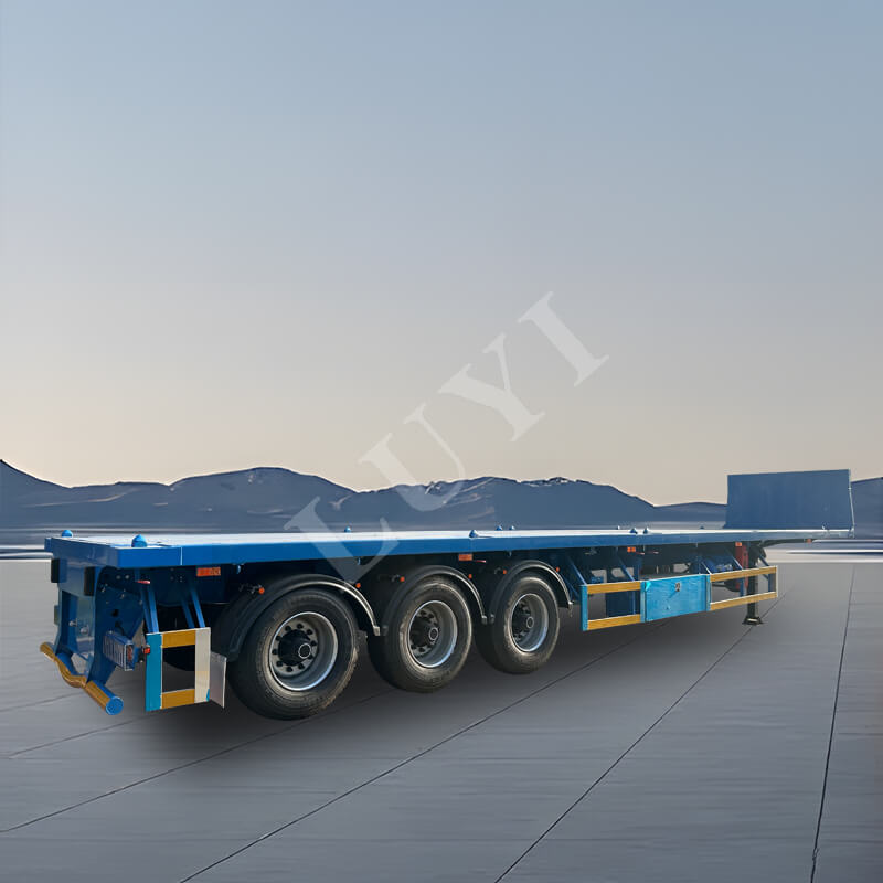 نصف مقطورة مسطحة 3 محاور 40 طن نصف مقطورة مسطحة 3 محاور 40 طن