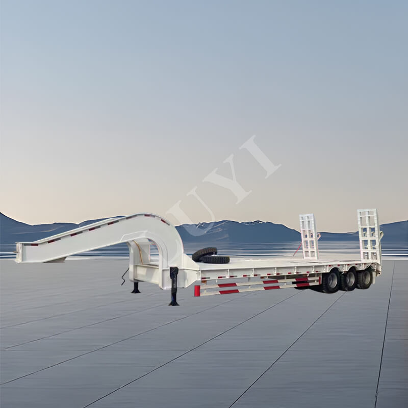 مقطورة ذات سرير منخفض 3 محاور 40 طن