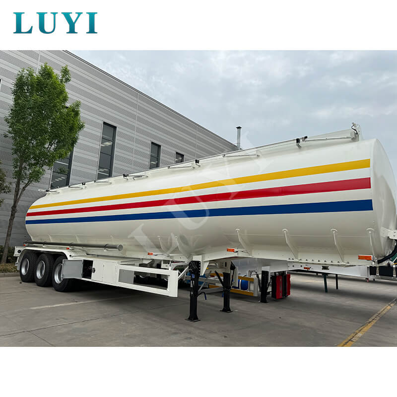 3 محاور 50.000 لتر 7 مقصورة خزان الزيت نصف مقطورة