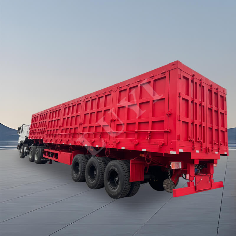 3 محاور 60-80 طن تفريغ نصف مقطورة ذات جدار جانبي 3 محاور 60-80 طن تفريغ نصف مقطورة ذات جدار جانبي