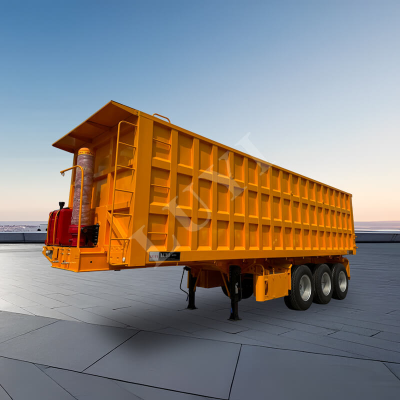 نصف مقطورة قلابة ذات 3 محاور سعة 60 طنًا