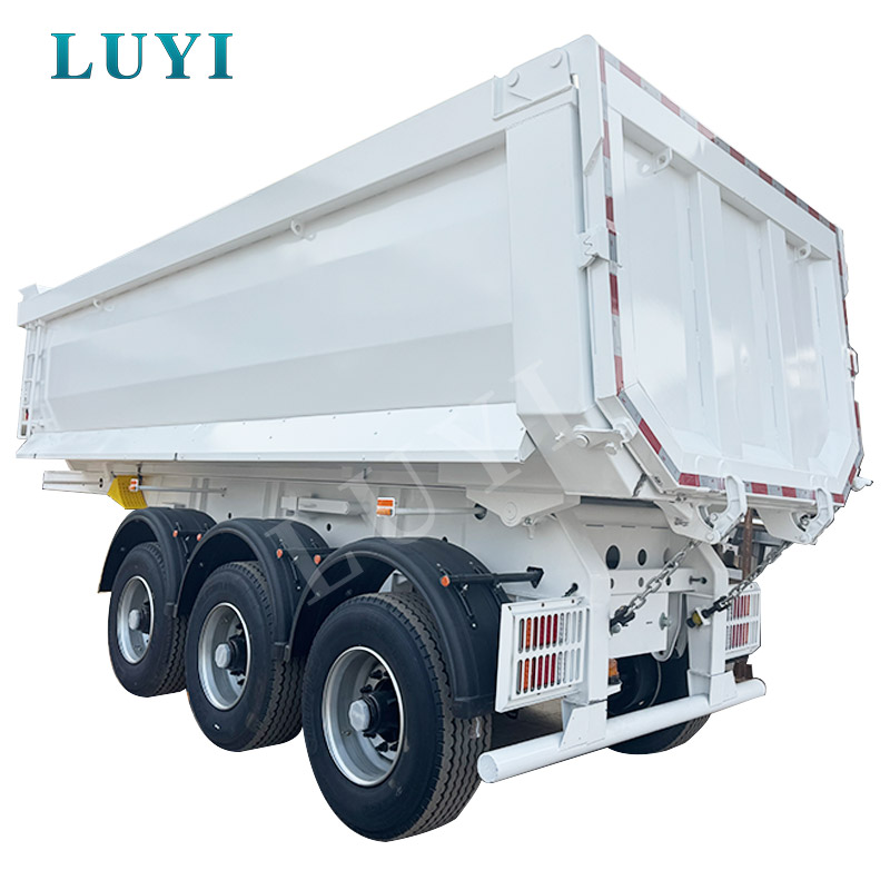 نصف مقطورة قلابة ذات 3 محاور سعة 60 طنًا على شكل حرف U