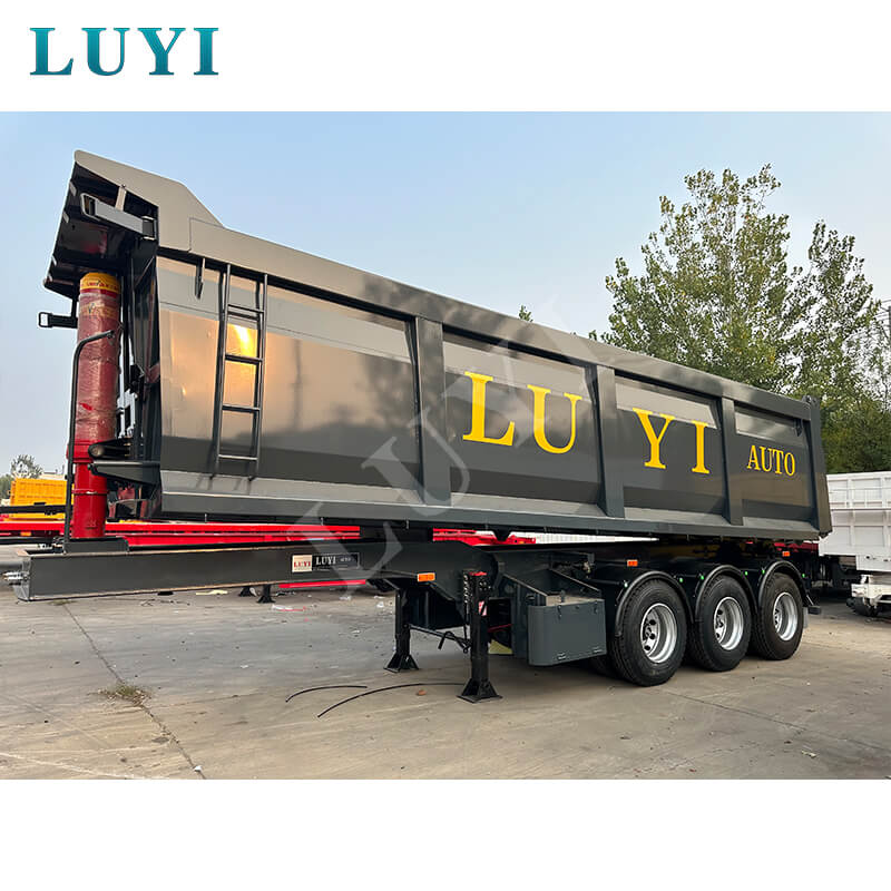 3-محور خلفي نصف مقطورة هيدروليكية للبيع