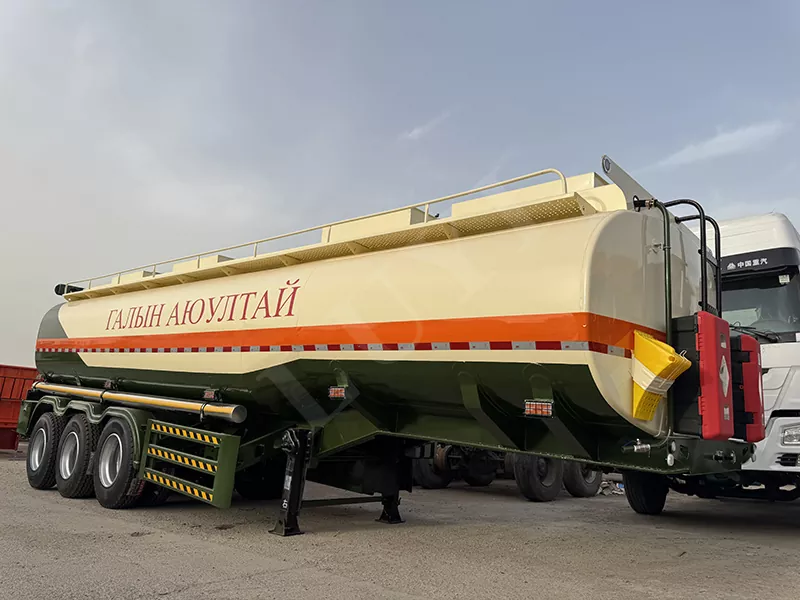 35000 لتر 3 محور بنزين بنزين الصلب مقطورة الصلب