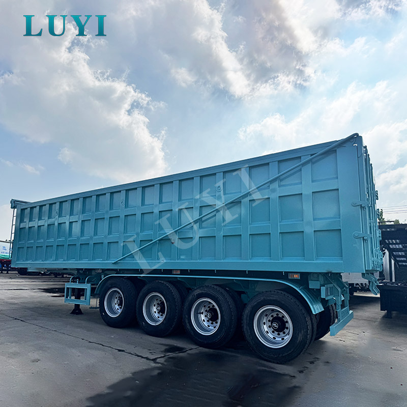 مقطورة قلابة ذات 4 محاور سعة 80 طنًا مقطورة قلابة ذات 4 محاور سعة 80 طنًا