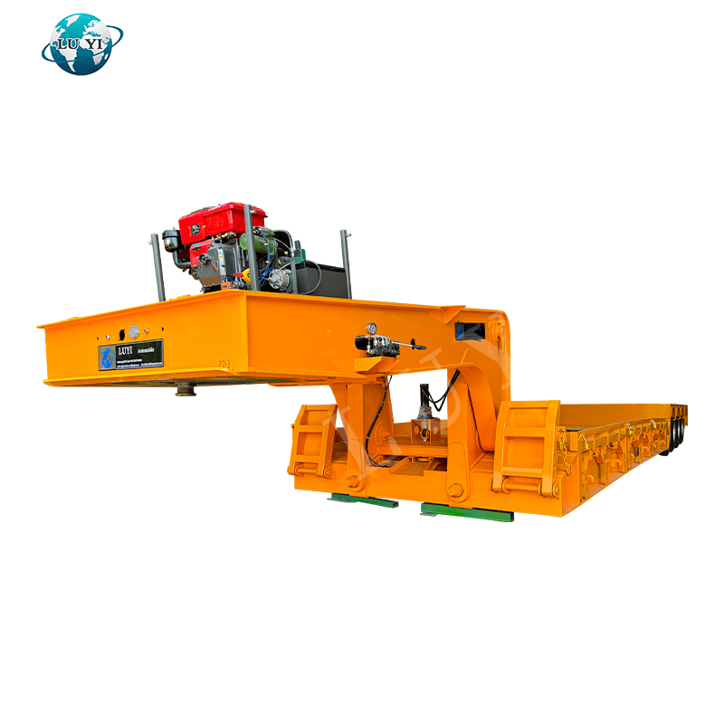 80 طن نصف مقطورة منخفضة معقوفة قابلة للفصل