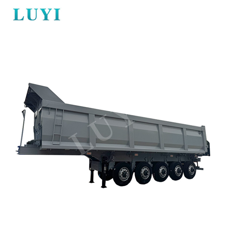 نصف مقطورة قلابة ذات قلب خلفي 90 طن