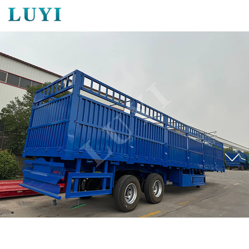 LUYI 2-axle 30-60 Ton Side Wall نصف مقطورة