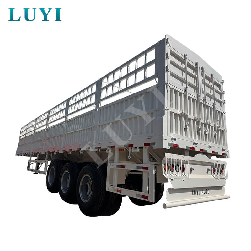 LUYI 3-Axle 80-Ton إلى 100-Ton الكربون الصلب متعدد الوظائف نصف مقطورة