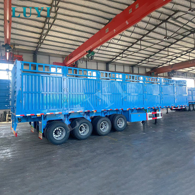 مقطورة الجدار الجانبي LUYI ذات 3 محاور: اختيار المحترفين للنقل الآمن للبضائع السائبة