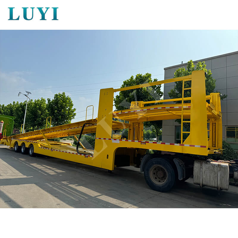 LUYI 4 Axles10 مقطورة نقل السيارات 40 قدمًا